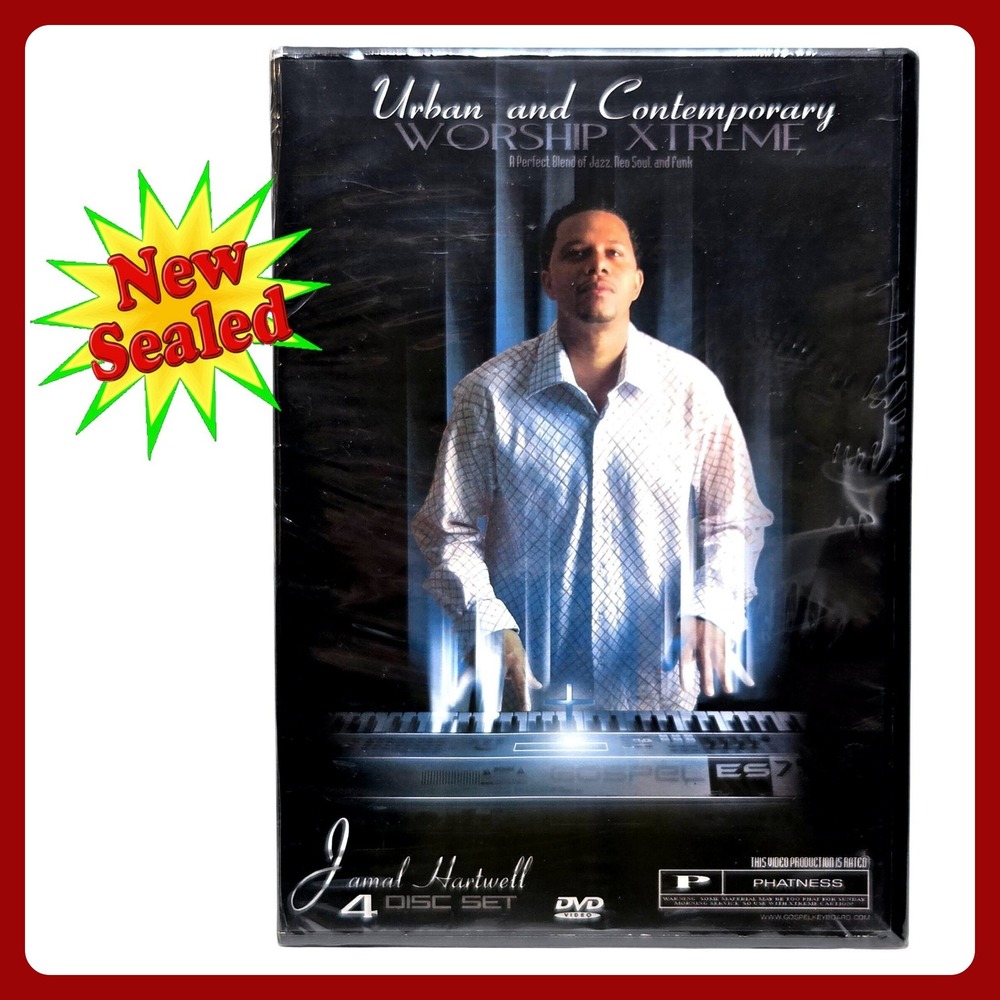 Jamal Hartwell Worship Xtreme Gospel Keyboard 4 DVD Set New
